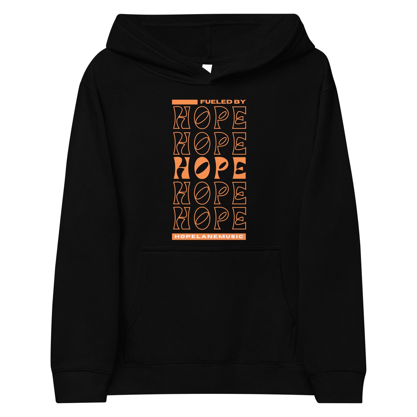 'Fueled by Hope' (retro edition) Kids fleece hoodie