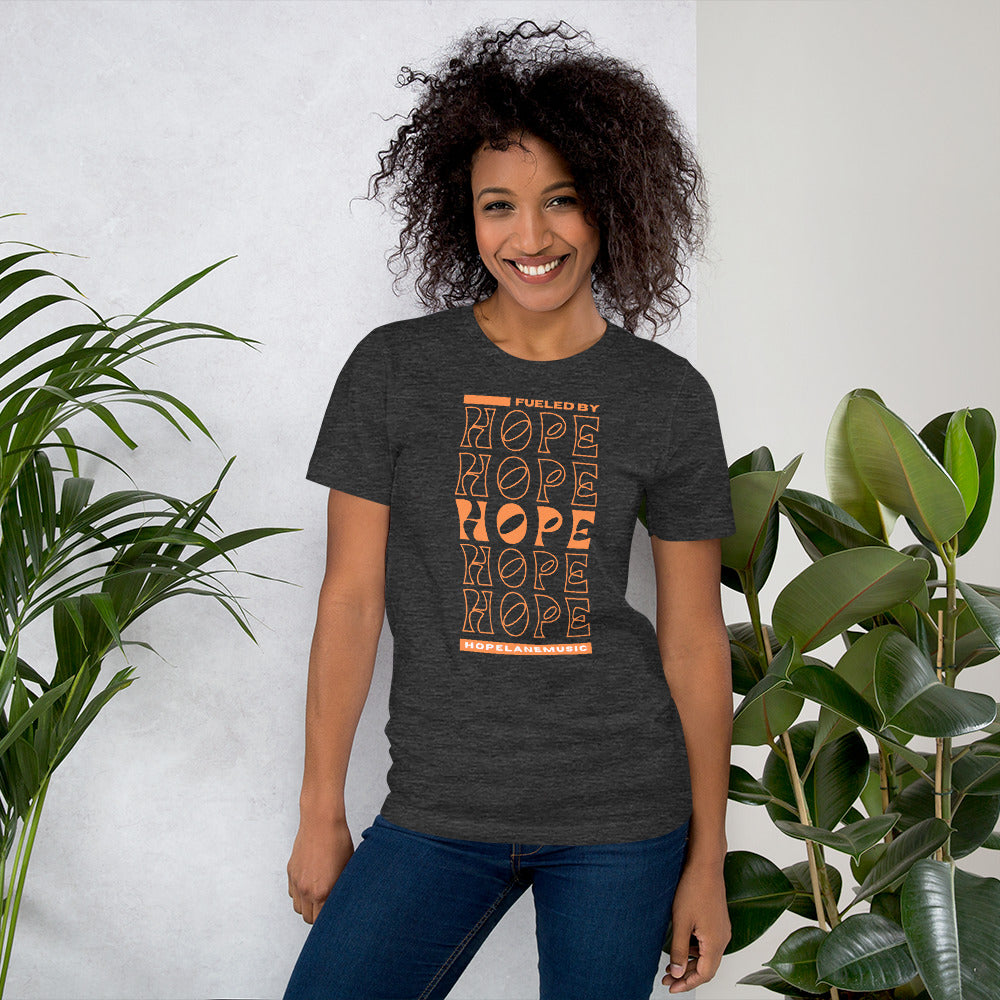 'Fueled by Hope' (retro edition) Unisex t-shirt (official Hope Lane merch)
